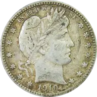 1910-D Barber quarter