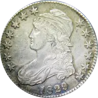 1829 Capped Bust half dollar