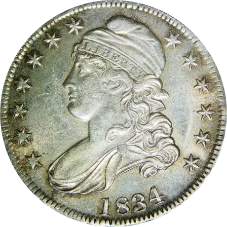 1834 Capped Bust half dollar