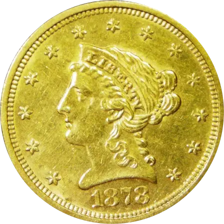 1878-S Liberty Head gold quarter eagle