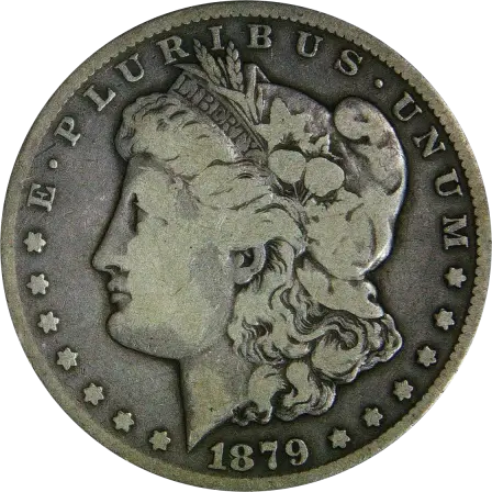 1879-CC Morgan silver dollar