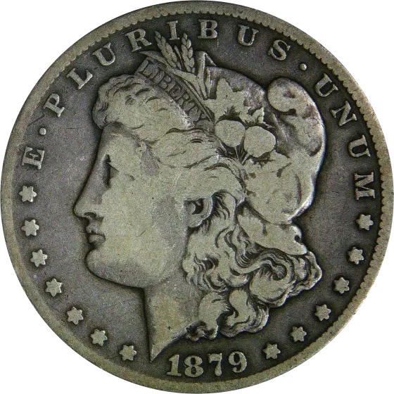 1879-CC Morgan silver dollar