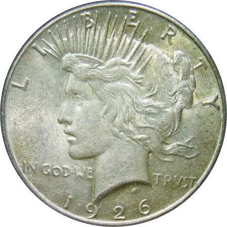 1926-S Peace silver dollar