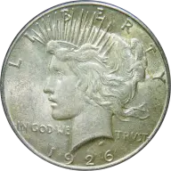 1926-S Peace silver dollar